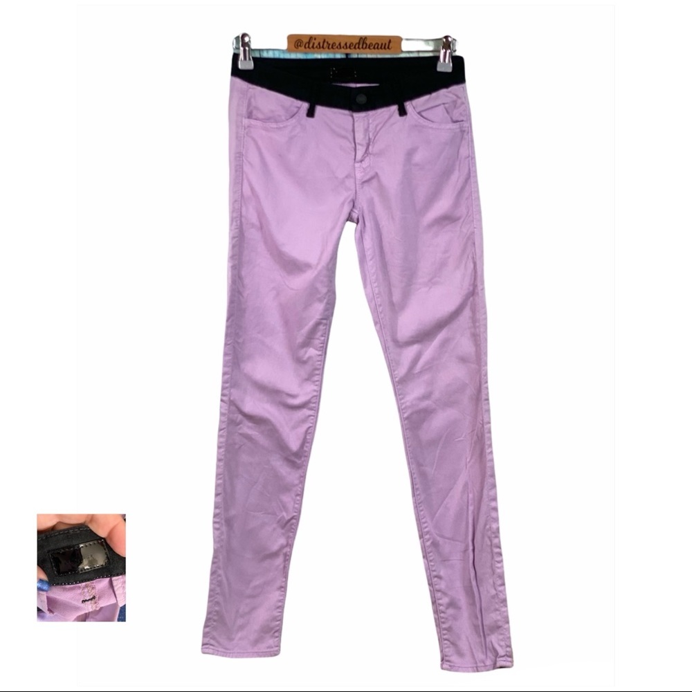MOTHER Lilac The Looker Prep Scoop Twill Pants